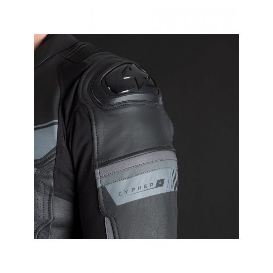 Oxford Cypher 1.0 Leather Motorcycle Jacket at JTS Biker Clothing